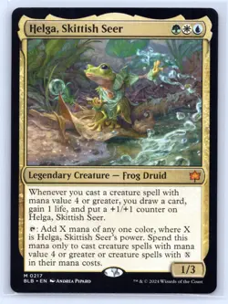 MTG Helga, Skittish Seer M Bloomburrow 217 NM - Image 1