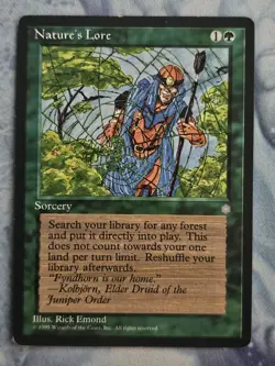 Nature's Lore x 2 - Ice Age - Magic the Gathering - MTG - Light Play - Image 2