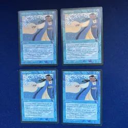 MTG Ice Age Set Playset FOUR Hydroblast Beautiful Mint/NM 1995 release - Image 1