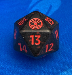Magic: The Gathering - Spider-Man - Pre-Release D20 Spindown Die DICE - RED - Image 1