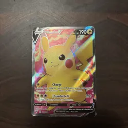 Pikachu V Pokemon Sword & Shield Vivid Voltage 170/185 Ultra Rare Full Art - Image 1