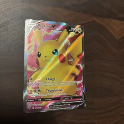 Pikachu V Pokemon Sword & Shield Vivid Voltage 170/185 Ultra Rare Full Art - Image 2