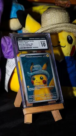 Pokemon Pikachu with Grey Felt Hat Van Gogh Full Art Promo SVP EN 085 CGC 10 - Image 1