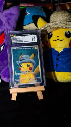 Pokemon Pikachu with Grey Felt Hat Van Gogh Full Art Promo SVP EN 085 CGC 10 - Image 2
