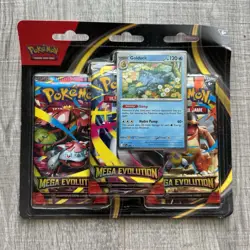 Pokemon TCG Mega Evolution 3 Pack Blister (Golduck Promo) (1) - Image 1