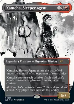 MTG English Xantcha, Sleeper Agent (Halo Foil) NM Foil Secret Lair - Image 1