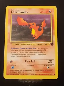 Charmander 50/82 Team Rocket Common - MP Condition - 2000 Pokemon Card - Vintage - Image 1