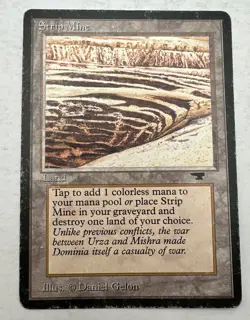 MTG * Strip Mine (No Horizon) HP Antiquities Regular SellbyCyn - Image 1