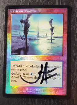 Foil Signed Adarkar Wastes 7th Edition - Image 1