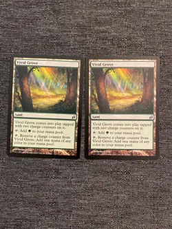 2x NM Vivid Grove - Land Lorwyn Mtg Magic Uncommon - Image 1