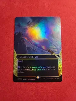 Meteor Crater (0026) (Borderless) Edge of Eternities: Stellar Sights Foil Eos 26 - Image 1