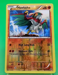 Pokemon Hawlucha Reverse Holo 87/162 BKT BREAKthrough LP/NM - Image 1