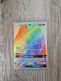 Pokemon Zygarde GX 136/131 Rainbow Secret Rare Forbidden Light NM - Image 1