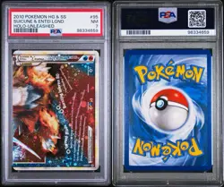 Pokemon Suicune & Entei Legend Holo HGSS Unleashed PSA 7 PSA 8 Ultra Rare #94&95 - Image 5