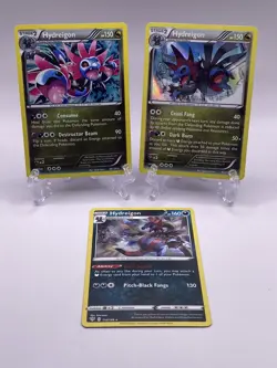 Pokemon TCG Hydreigon Cosmos Holo 98/124 Dragons Exalted 98/124 Holo 110/189 LP - Image 1