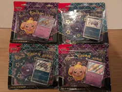 Pokemon Tcg: (Lot of 4) Paldean Fates Tech Sticker Collection - Sealed - Image 1