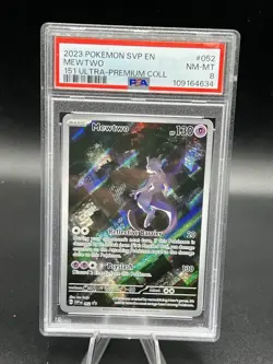 2023 POKEMON SVP EN-SV PROMO 151 ULTRA-PREMIUM COLLECTION #052 MEWTWO PSA 8 - Image 1