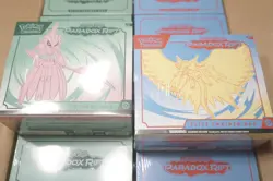 Pokemon Paradox Rift Elite Trainer Box LOT Both ARTs NEW SEALED ETBs - Image 1