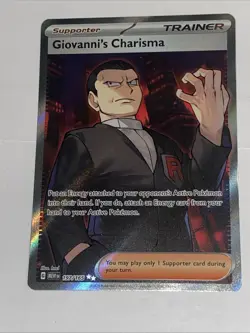 2023 Pokemon TCG • Giovanni’s Charisma SV: Scarlet & Violet 151• 197/165 NM - Image 1