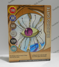 Bakugan Card - Blinding Gate - Gold Gate Card - BA185 - 5/15a - 2008 - Image 1