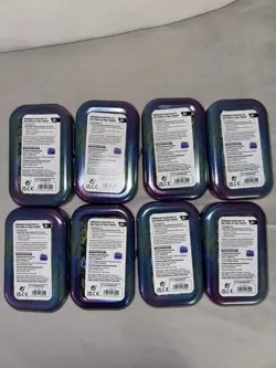 SET OF 8 EMPTY Pokemon Prismatic Evolutions Mini Tins No Contents No Cards - Image 4
