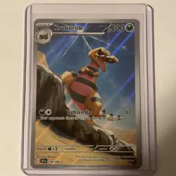 Krokorok Pokemon 136/086 Black Bolt Holo Card Near Mint NM - Image 1