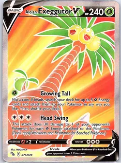 Alolan Exeggutor V (Full Art) 071/078 Pokemon GO - Pokemon Card - NM - Image 1