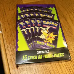 Pokemon Trick or Trade Booster Pack box- 15 Packs-SHIPS SAME DAY!! - Image 3