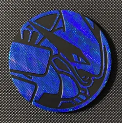 Pokemon TCG Blue Holo Jumbo Lugia Coin - Image 1