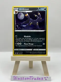 Pokemon TCG Umbreon SWSH129 SWSH: Sword & Shield Black Star Promo Holo - NM - Image 2