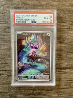 PSA 10 - Noibat 169/159 Holo Illustration Rare Pokemon Journey Together - Image 1