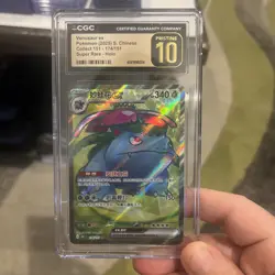 Pokemon TCG VENASAUR EX SUPER RARE 174/151 SR FULL ART 2023 CGC PRISTINE 10 - Image 1