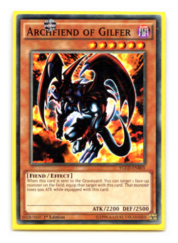 Archfiend of Gilfer - YGLD-ENB05 - Common - 1st Edition Yugioh - Image 1
