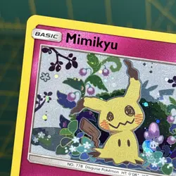 *Swirl* Mimikyu Promo SM163 Team Up Blister Pokemon Card Sun & Moon - Image 3