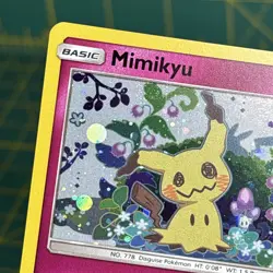 *Swirl* Mimikyu Promo SM163 Team Up Blister Pokemon Card Sun & Moon - Image 4
