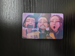 KPop Demon Hunters Collectible Trading Card (L) - HUNTR/X - Rumi, Mira, Zoey - Image 1