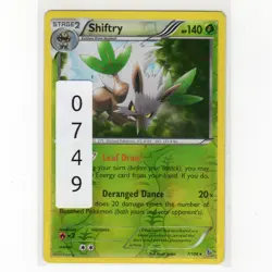 Pokemon TCG Shiftry 7/106 XY Flashfire Reverse Holo Rare Card EN-LP 2014 - Image 3