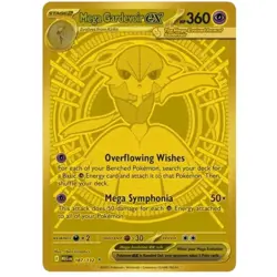 Mega Gardevoir EX 187/132 Pokemon Card Mega Rare Gold Mega Evolutions English - Image 1