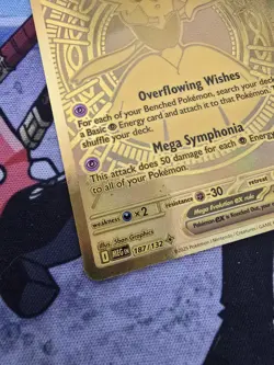 Mega Gardevoir EX 187/132 Pokemon Card Mega Rare Gold Mega Evolutions English - Image 5