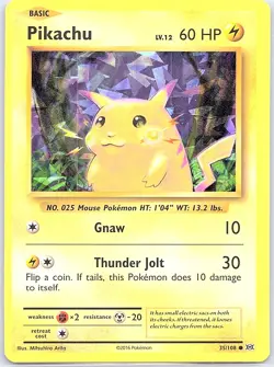 Pikachu - 35/108 (Cracked Ice Holo) 035/108 Deck Exclusives - Pokemon Card - NM - Image 1
