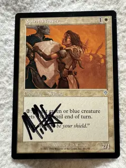 MTG - Spirit Weaver - Invasion - NM - Artist Signed - Free Shipping! - Image 1