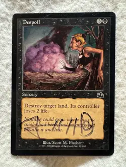 MTG - Despoil - Prophecy - LP - Artist Signed - Free Shipping! - Image 1