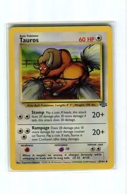TAUROS #47 POKEMON JUNGLE 1999 MINT/NEAR MINT - Image 1