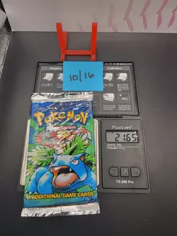 1999 Pokemon Base Set WOTC Booster Pack Venusaur Artwork Heavy 21.65 g Look - Image 1