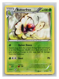 Pokemon TCG Butterfree 3/106 XY - Flashfire Reverse Holo LP - Image 1