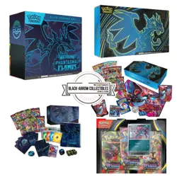 Pokemon Phantasmal Flame UPC ETB & 3 Pack Blister Bundle Set 3 2025 Preorder - Image 1