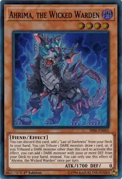 Ahrima, the Wicked Warden [SR06-EN002] Super Rare Near Mint 1st Edition | Yu-Gi - Image 1