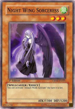 Night Wing Sorceress [CRMS-EN025] Common Near Mint 1st Edition | Yu-Gi-Oh! - Image 1