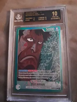 Kin'emon Op02-025 One Piece Card Game BGS10 Black Label - Image 1