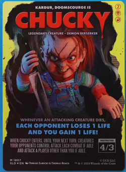 Chucky | Kardur Doomscourge (Secret Lair Promo) FOIL MINT CARD (503264) ABUGames - Image 1